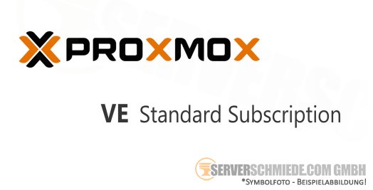 Proxmox VE Standard Subscription 1x CPU Socket per 1 year 10 tickets 4h response time