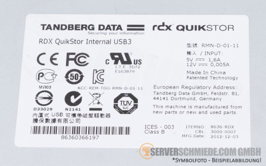 RDX QuikStor Internal USB3 8636-RDX