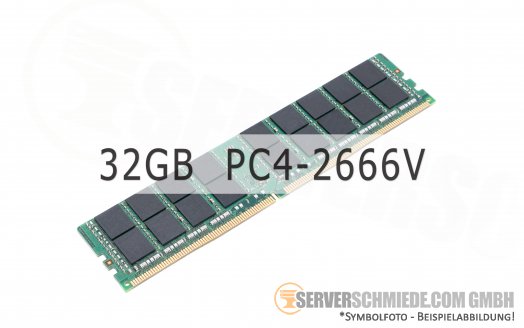 Samsung 32GB 2Rx4 PC4-2666V registered ECC CN M393A4K40CB2-CTD 1803