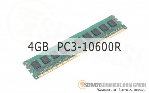 Samsung 4GB 1Rx4 PC3-10600R registered ECC HP 591750-071 CN M393B5270CH0-CH9 1106