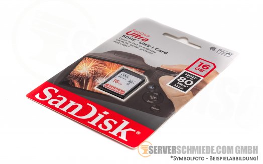 SanDisk Ultra 16GB A1 Class10 SDHC UHS-I SD Card