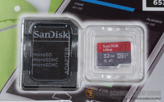 SanDisk Ultra 32GB microSDHC UHS-I Card with Adapter SDSQUAR-032G-GN6MA