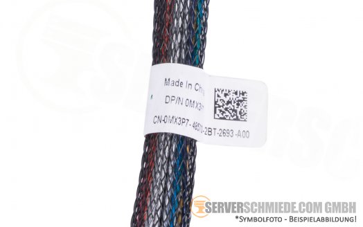 SAS Kabel 70cm Dell 1x SFF-8087(gewinkelt) 2x SFF-8087(gewinkelt) 0MX3P7