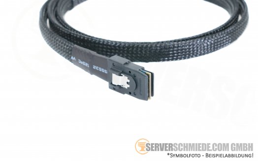 Generic 12G SAS Kabel cable 1m 1x SFF-8087 gerade to 1x SFF-8643 gerade