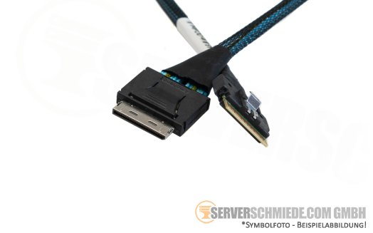 SAS SATA NVMe Tri-Mode 50cm Slimline x8 1x SFF-8654 8i to 1x OCuLink SFF-8611 8i (x8) PCIe Gen4 +NEW+