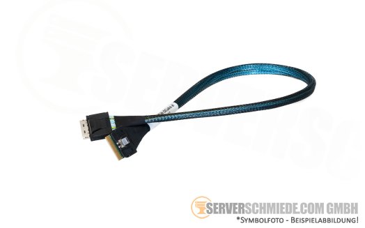 SAS SATA NVMe Tri-Mode 50cm Slimline x8 1x SFF-8654 8i to 1x OCuLink SFF-8611 8i (x8) PCIe Gen4 +NEW+