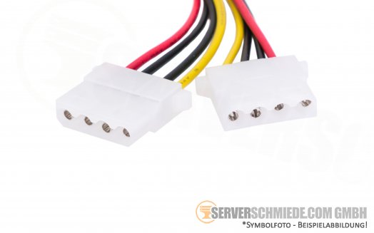 Stromkabel Delock Molex 4pin -- 2x Molex 4pin St/Bu/Bu