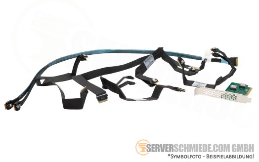Supermicro 12x NVMe U.2 onboard Cable + PCIe Extender Expansion Kit X12DPU-6 BPN-SAS3-LA26A-N12