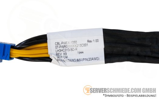 Supermicro 15cm GPU Power Kabel cable 1x 8-pin to 2x 6+2-pin 1029GQ-TNRT CBL-PWEX-1060