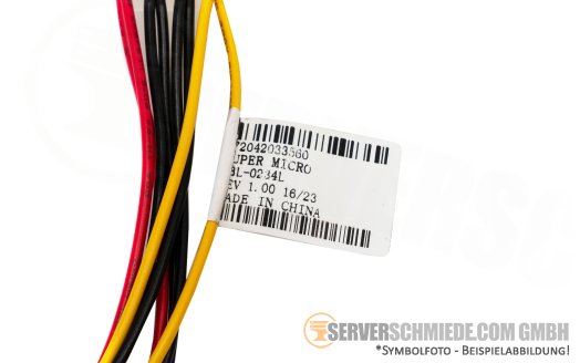 Supermicro 15cm Y-Kabel 1x 4-pin IDE Molex Buchse to 2x 4-pin IDE Molex Stecker CBL-0234L