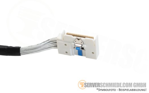 Supermicro 18cm NVMe Kabel cable 1x SFF-8654 gerade to 1x SFF-8654 winkel AS -1115CS-TNR CBL-MCIO-1218M5RE-J