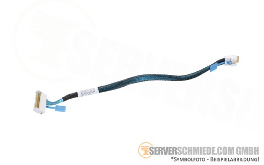 Supermicro 27cm SATA Kabel cable 1x SFF-8654 8i gerade to 1x SFF-8654 4i gerade AS-2015CS-TNR CBL-MCIO-1227EQS4