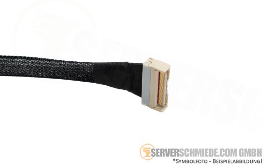 Supermicro 28cm NVMe Kabel cable 1x SFF-8654 gerade to 1x SFF-8654 winkel AS -1115CS-TNR CBL-MCIO-1228M5RE