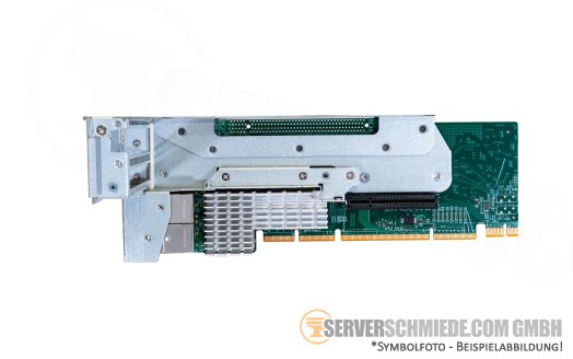 Supermicro 2U Ultra Riser with Cage 1x x16 + 1x x8 (internal) PCIe 3.0 + 4x 10 GbE RJ-45 AOC-2UR6-i4XT