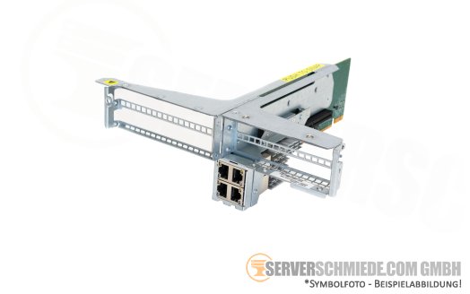 Supermicro 2U Ultra Riser with Cage 1x x16 + 1x x8 (internal) PCIe 3.0 + 4x 10 GbE RJ-45 AOC-2UR6-i4XT