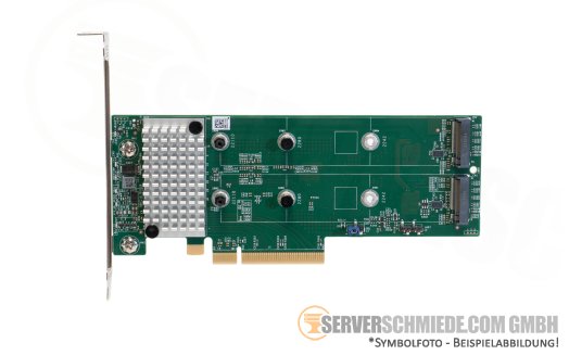 Supermicro 2x M.2 NVMe + SATA PCIe x8 Storage Controller RAID 0, 1 AOC-SLG4-2H8M2