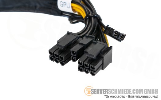 Supermicro 30cm GPU Power Kabel cable 1x 8-pin EPS to 2x 6+2-pin PCIe 1029GQ-TNRT CBL-PWEX-1059