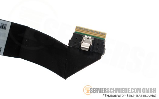 Supermicro 30cm NVMe Kabel cable 1x SFF-8654 8i gerade to 2x SFF-8654 4i gerade CBL-SAST-1230F-85