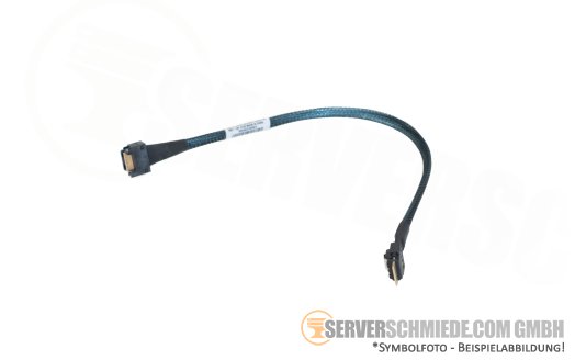 Supermicro 30cm SATA Kabel 1x SFF-8654 4i to 1x SFF-8654 4i CBL-SAST-1230LP-100
