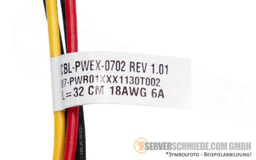 Supermicro 31cm Power Kabel cable 1x 8-pin gerade to 1x IDE 4-pin winkel CBL-PWEX-0702
