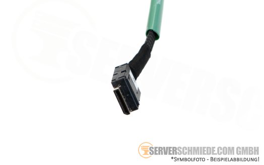 Supermicro 40cm NVMe Kabel cable 1x SFF-8611 gerade to 1x SFF-8643 winkel CBL-SAST-0926