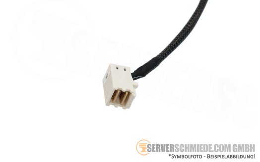 Supermicro 40cm NVMe Kabel cable 1x SFF-8611 gerade to 1x SFF-8643 winkel CBL-SAST-0926