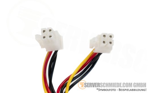Supermicro 40cm Power Kabel cable 1x 8-pin gerade to 2x 4-pin ATX gerade CBL-PWEX-0780