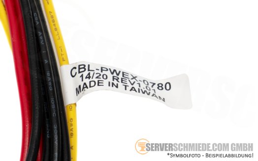 Supermicro 40cm Power Kabel cable 1x 8-pin gerade to 2x 4-pin ATX gerade CBL-PWEX-0780