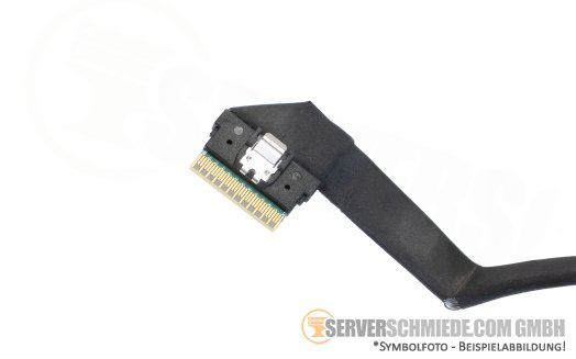 Supermicro 23cm NVMe Kabel cable 1x SFF-8654 8i gerade to 2x SFF-8654 4i gerade CBL-SAST-1246F-85