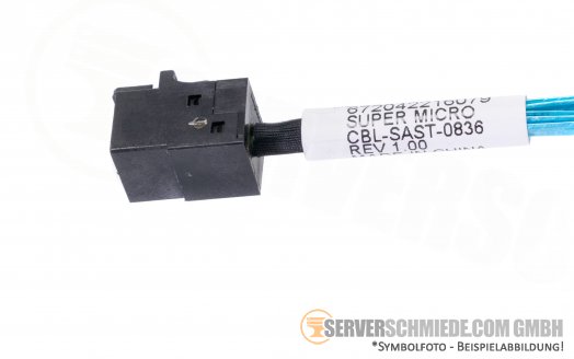 Supermicro 45cm SAS Kabel 2x SFF-8643 gerade CBL-SAST-0836