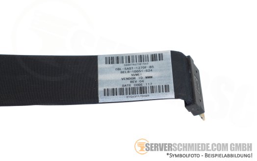 Supermicro 50cm SAS Kabel cable 1x SFF-8654 8i gerade to 1x SFF-8654 8i gerade CBL-SAST-1270F-85