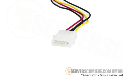 Supermicro 55 / 45cm U.2 Kabel cable 1x SFF-8639 U.2 PCIe to 1x SFF-8611 OCuLink + 1x IDE 4-pin Molex power CBL-SAST-0956