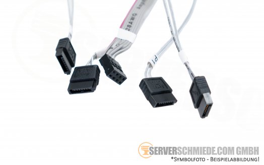 Supermicro 55cm 1x SFF-8087 winkel 4x SATA 1x 8-pin CBL-SAST-0880