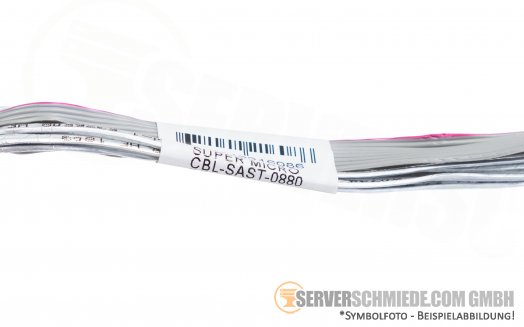 Supermicro 55cm 1x SFF-8087 winkel 4x SATA 1x 8-pin CBL-SAST-0880
