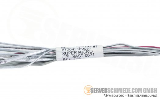 Supermicro 55cm SAS / SATA Kabel 1x SFF-8643 -- 4x SATA 1x 8pin CBL-SAST-0631