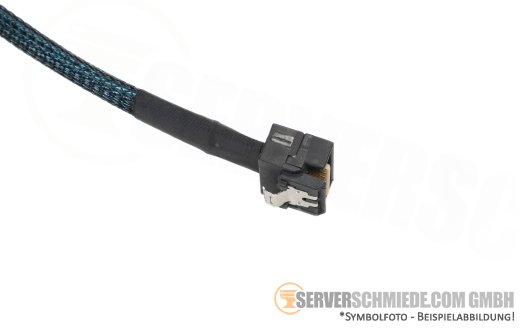 Supermicro 55cm SATA Kabel cable 1x SFF-8654 4i gerade to 1x SFF-8654 4i gerade SYS-620C-TN12R CBL-SAST-1285LP-100
