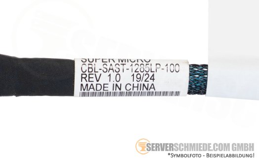 Supermicro 55cm SATA Kabel cable 1x SFF-8654 4i gerade to 1x SFF-8654 4i gerade SYS-620C-TN12R CBL-SAST-1285LP-100