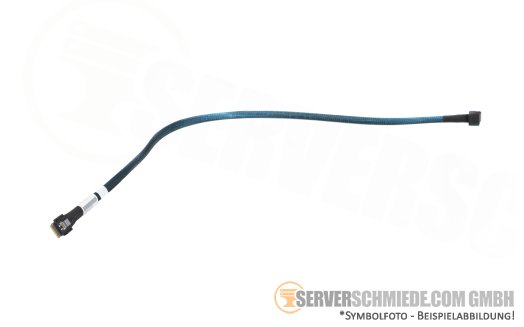 Supermicro 55cm SATA Kabel cable 1x SFF-8654 4i gerade to 1x SFF-8654 4i gerade SYS-620C-TN12R CBL-SAST-1285LP-100