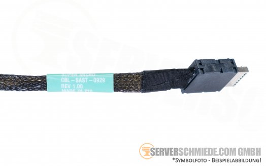 Supermicro 60cm NVMe SCSI SAS Kabel 1x OCuLink SFF-8611 -- 1x SFF-8643 CBL-SAST-0929