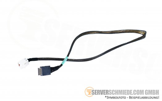 Supermicro 55cm NVMe SAS Kabel 1x OCuLink SFF-8611 gerade to 1x SFF-8643 gerade CBL-SAST-0929