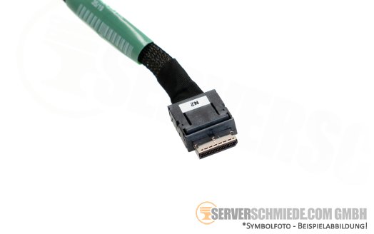 Supermicro 56cm NVMe Kabel cable 1x SFF-8611 gerade to 1x SFF-8643 winkel CBL-SAST-0921