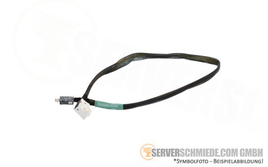 Supermicro 56cm NVMe Kabel cable 1x SFF-8611 gerade to 1x SFF-8643 winkel CBL-SAST-0921