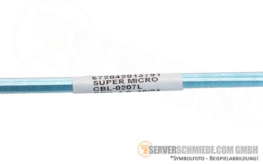 Supermicro 59cm SATA Kabel 1x SATA gerade to 1x SATA gerade CBL-0207L