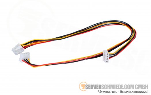 Supermicro 60 / 45cm Power Cable 1x 8-pin gerade to 2x IDE 4-pin winkel CBL-PWEX-0650
