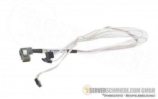 Supermicro 60cm SAS SATA Kabel 1x SFF-8087 winkel 2x SATA 55cm 1x 8pin 60cm CBL-SAST-1015-1