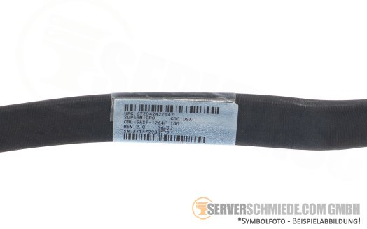 Supermicro 63cm SAS Kabel cable 2x SFF-8654 4i gerade to 1x SFF-8654 8i gerade CBL-SAST-1264F-100