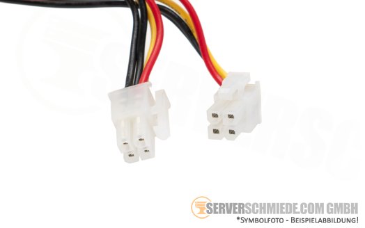 Supermicro 65cm Power Kabel cable 1x 8-pin gerade to 2x 4-pin ATX gerade CBL-PWEX-0781