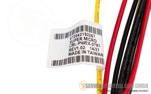 Supermicro 65cm Power Kabel cable 1x 8-pin gerade to 2x 4-pin ATX gerade CBL-PWEX-0781