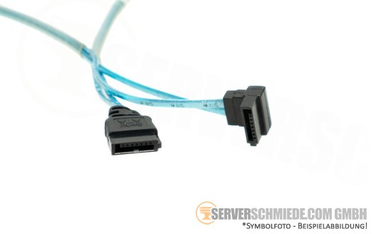 Supermicro 65cm SATA Kabel cable 1x SATA gerade to 1x SATA winkel CBL-0230L
