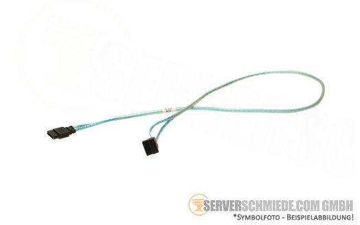 Supermicro 65cm SATA Kabel cable 1x SATA gerade to 1x SATA winkel CBL-0230L